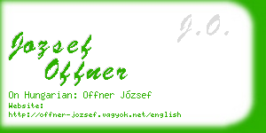 jozsef offner business card